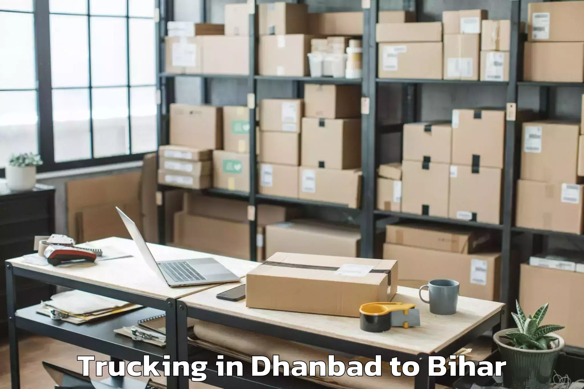 Quality Dhanbad to Valmiki Nagar Trucking